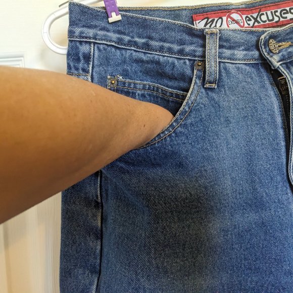 80s VINTAGE WIDE LEG CLAMDIGGERS | 10 | Roll up Jeans | Stonewash | No Excuses - Picture 3 of 9